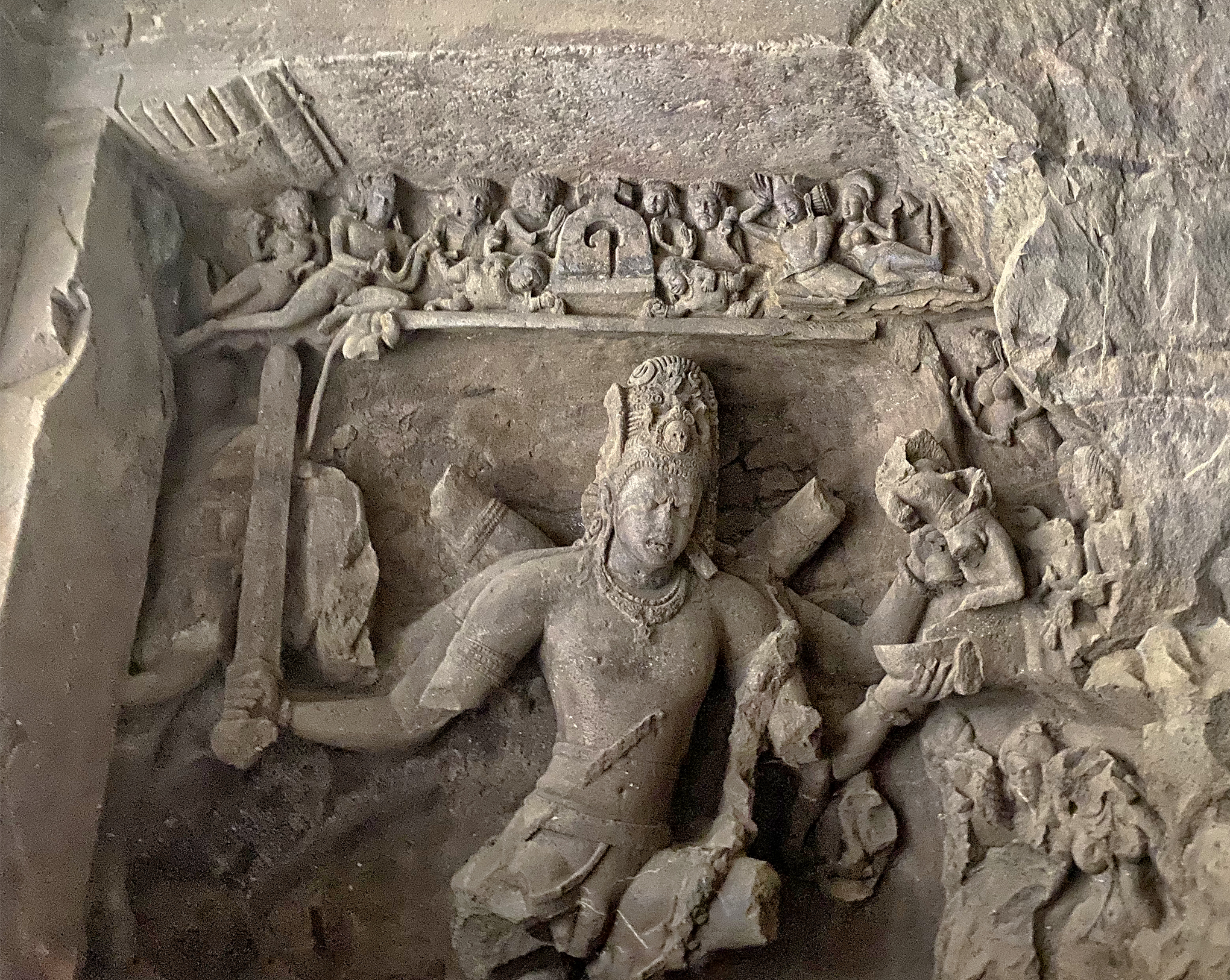 Mumbai- Andhakasura badh -Shiva-Elephanta Caves 1